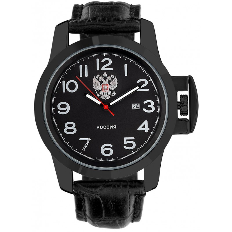 С2954388-2115-300  кварцевые наручные часы Спецназ "Атака" логотип Герб РФ  С2954388-2115-300