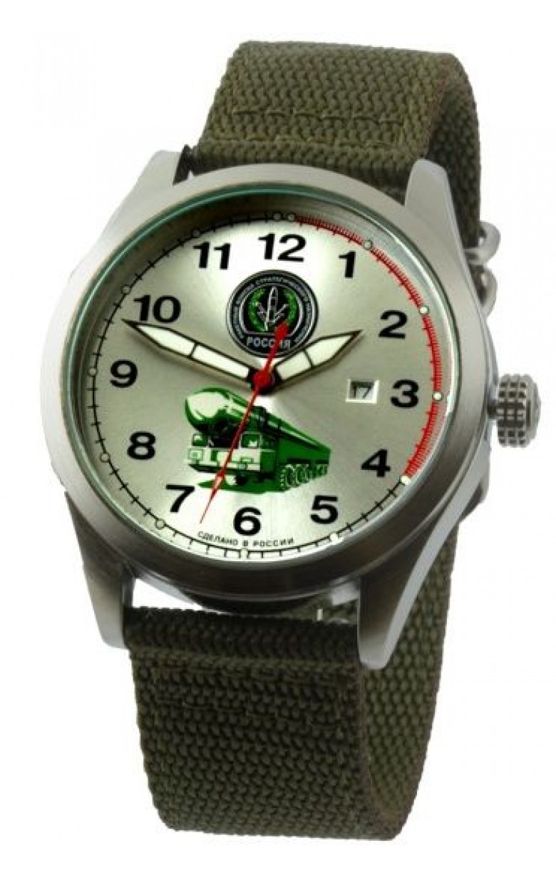 С2864355-2115-09  кварцевые наручные часы Спецназ "Атака" логотип Ракетные войска  С2864355-2115-09