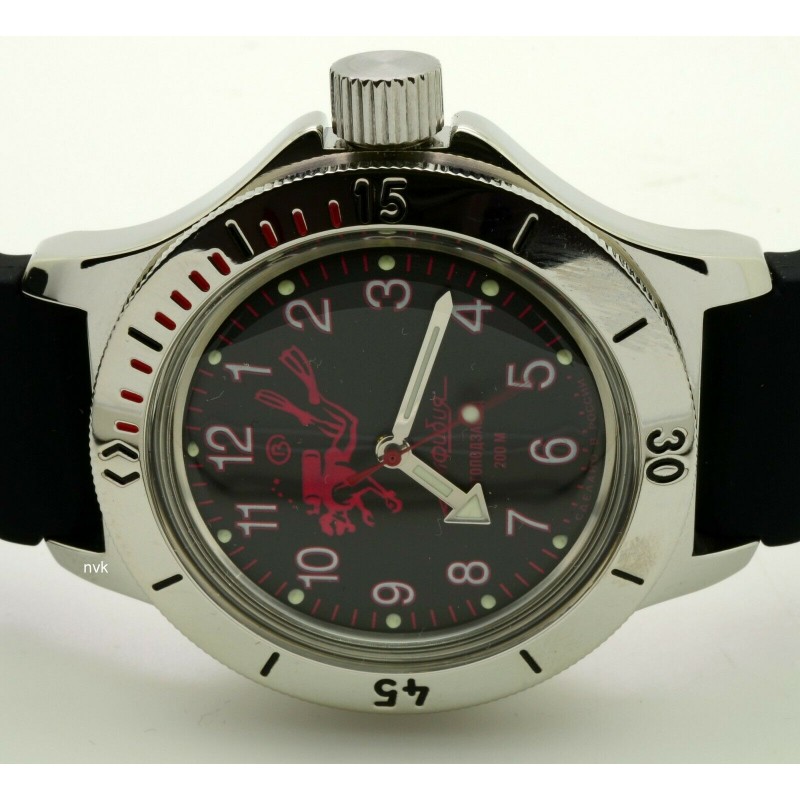 120657 russian watertight Men's watch механический wrist watches Vostok "Amphibia"  120657
