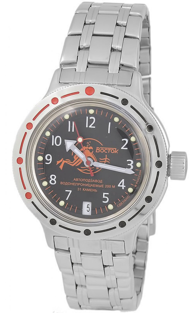 420380 russian watertight механический wrist watches Vostok "Amphibia" for men  420380