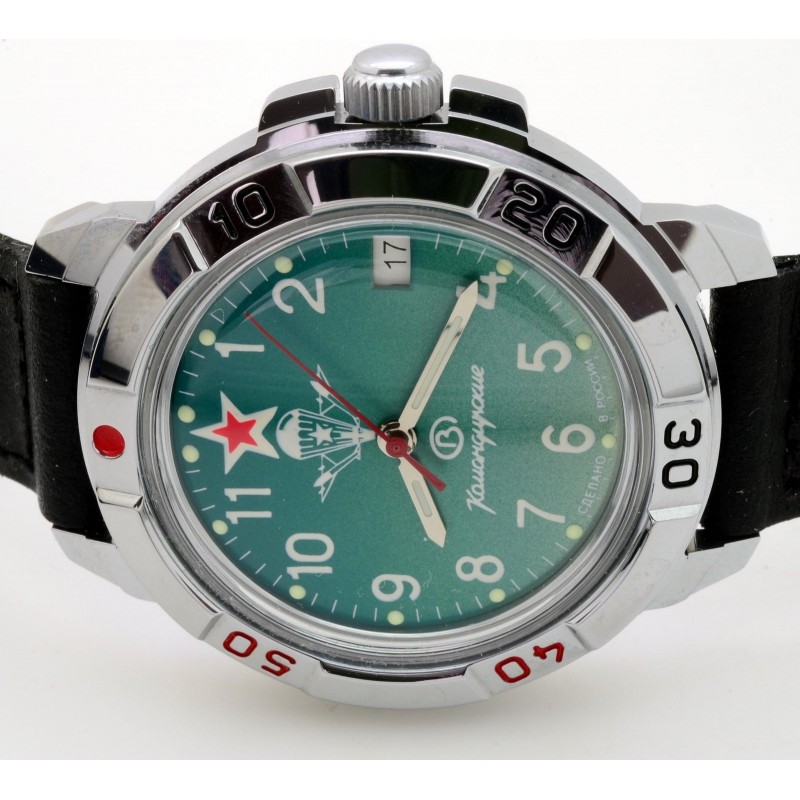 431307  механические часы Восток "Командирские" логотип ВДВ  431307