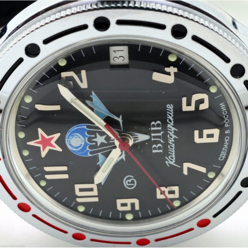 921288  механические часы Восток "Командирские" логотип ВДВ  921288