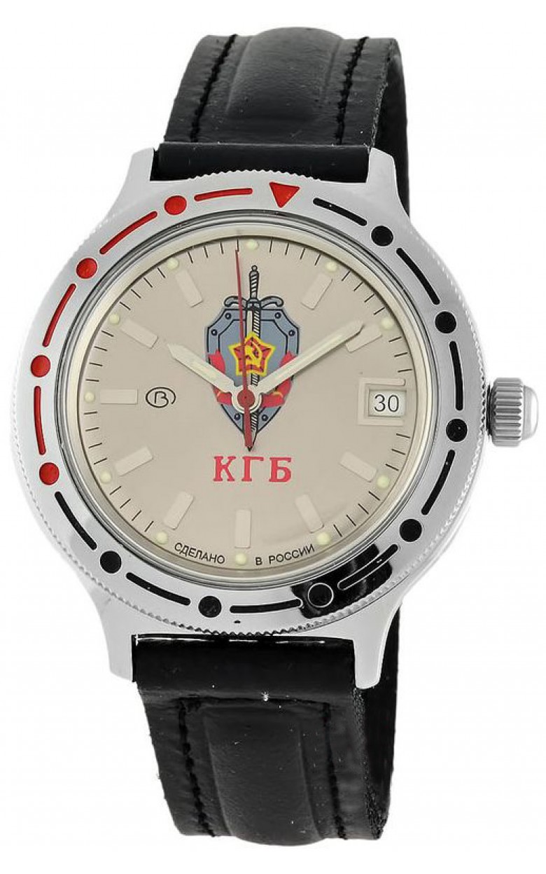 921892  механические наручные часы Восток "Командирские" логотип КГБ СССР  921892