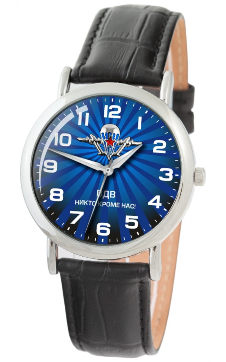1041769/2035  кварцевые часы Слава "Патриот" логотип ВДВ  1041769/2035