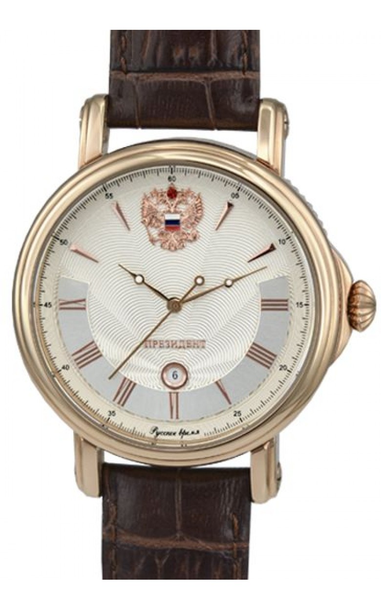 80009003  кварцевые часы Русское время "Президент" логотип Герб РФ  80009003