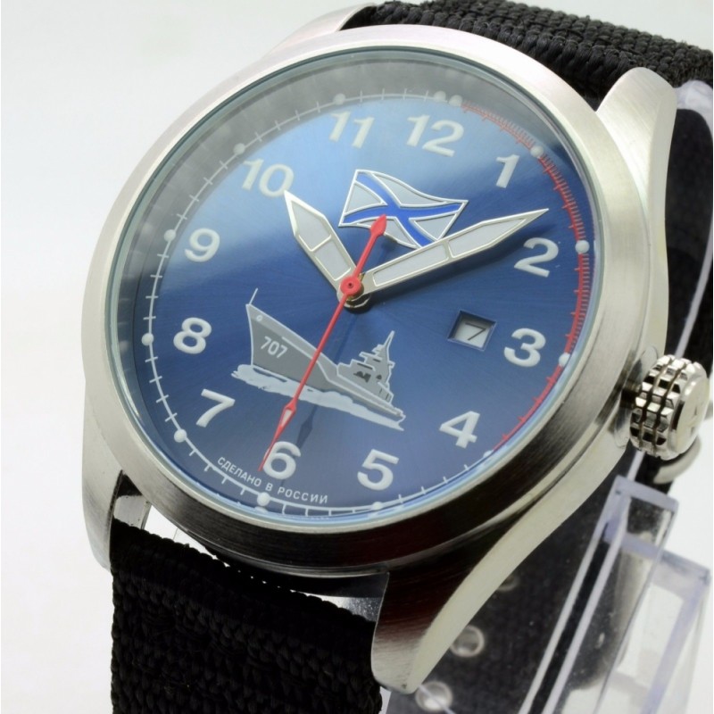 С2861342-2115-09  кварцевые часы Спецназ "Атака" логотип ВМФ  С2861342-2115-09