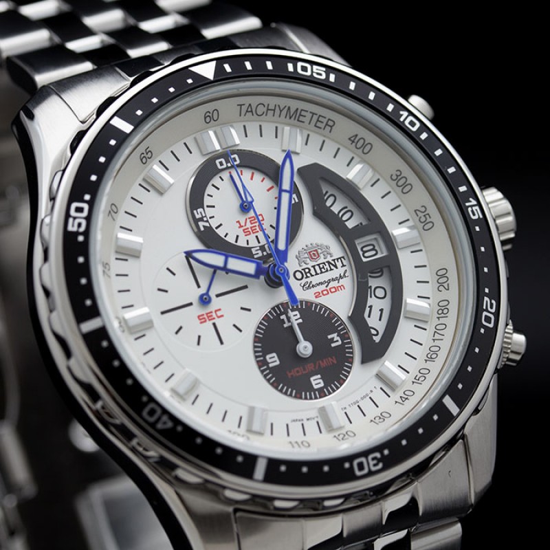 FTT0Q001W0  кварцевые с функциями хронографа наручные часы Orient "Sporty Quartz"  FTT0Q001W0
