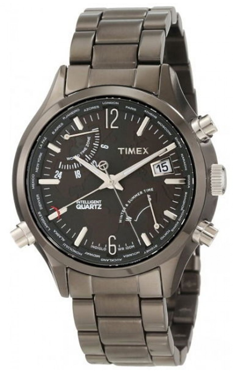 T2N946 A RUS  кварцевые с функциями хронографа часы Timex "Traveller Series World Time"  T2N946 A RUS