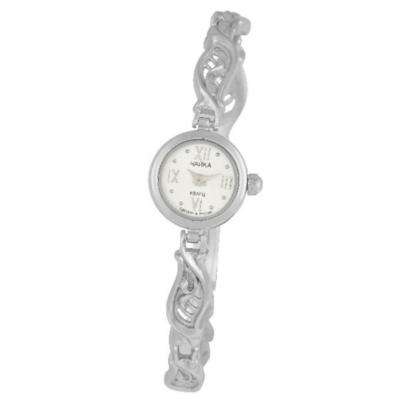 97000-14.112 Часы наручные "Виктория" кварцевые серебро 925* размер 17,0 97000-14.112