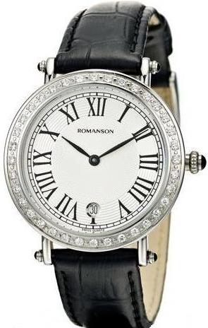 RL 1253Q LW(WH)BK Часы наручные "Romanson" RL 1253Q LW(WH)BK