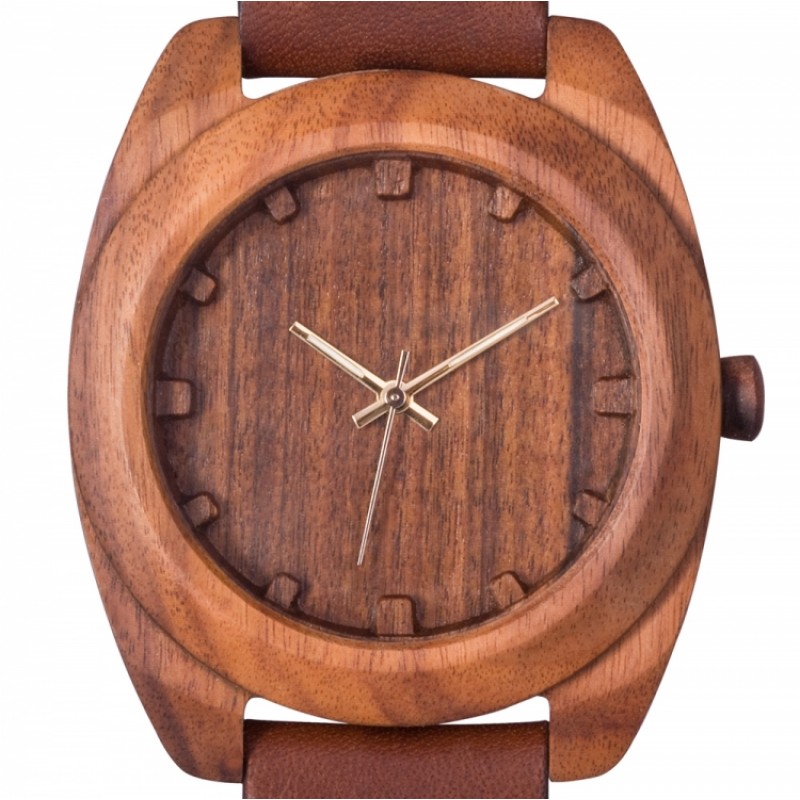 S4 Brown-N-RB  кварцевые наручные часы AA Wooden Watches  S4 Brown-N-RB