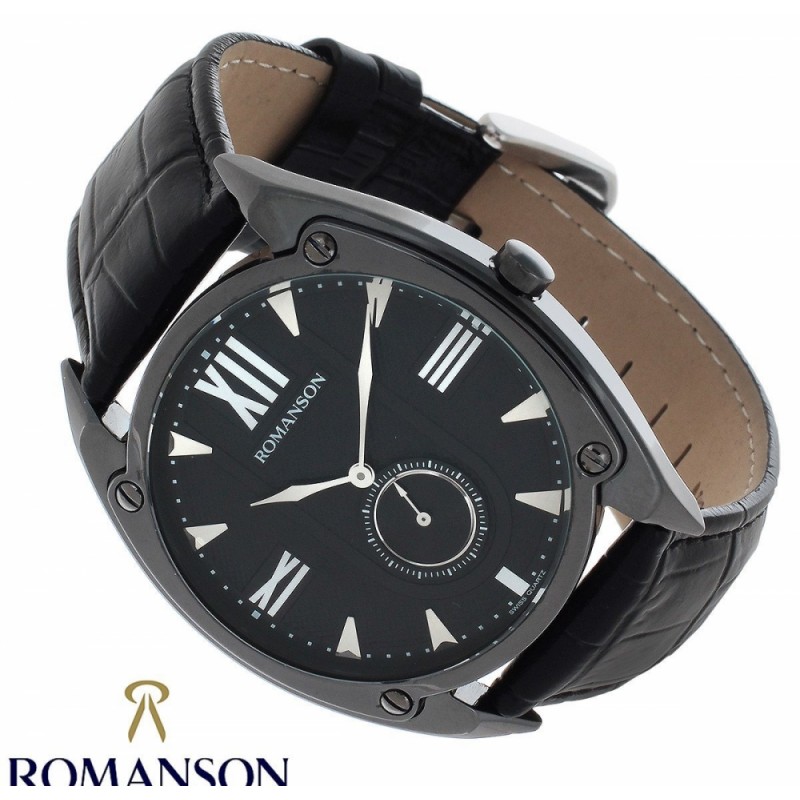 TL 1272J MB(BK)  кварцевые часы Romanson "Gents"  TL 1272J MB(BK)