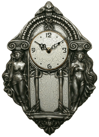 Ч-01903 Грации серебро wall clock