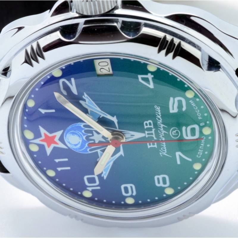 211818/2414  механические часы Восток "Командирские" логотип ВДВ  211818/2414