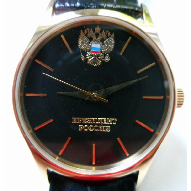 763/52846102П  кварцевые наручные часы Премиум-Стиль логотип Герб РФ  763/52846102П