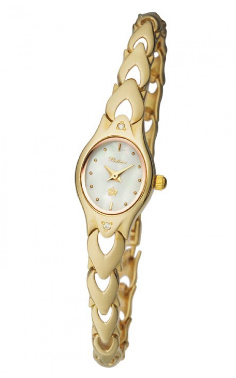 78251.301 Часы "Илона" Корпус-браслет золото 585*, кварцевые женские часы вставка 78251.301