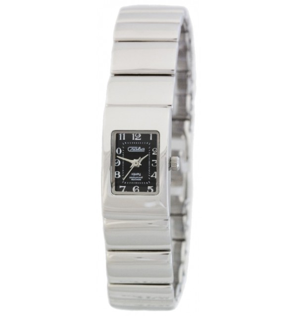 Часы наручные кварцевые "Слава" на браслете AS1486 серебро 925* 50,50гр