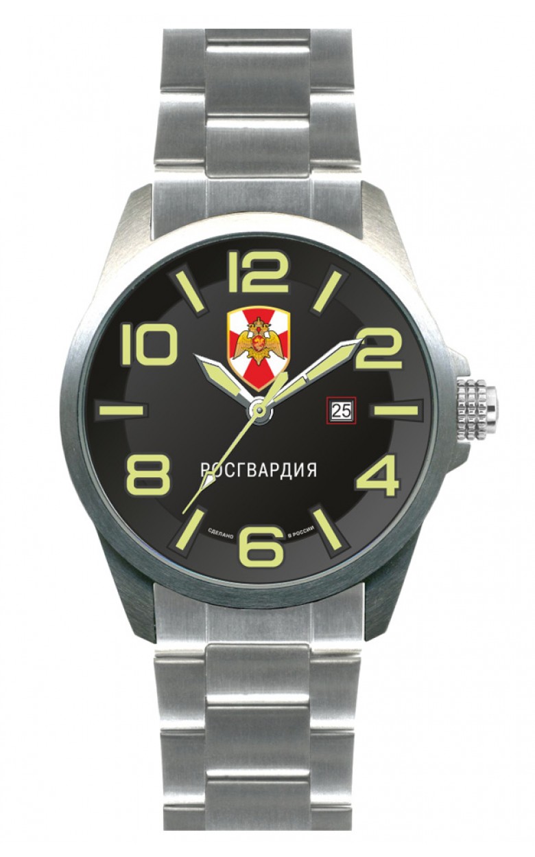 С2890363-2115-04  кварцевые часы Спецназ "Атака" логотип Росгвардия  С2890363-2115-04