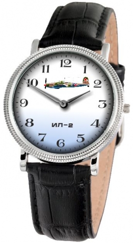 1011555/1L22  кварцевые наручные часы Слава "Патриот" логотип Штурмовик ИЛ-2  1011555/1L22