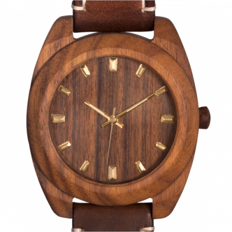 S3 Brown  кварцевые наручные часы AA Wooden Watches  S3 Brown