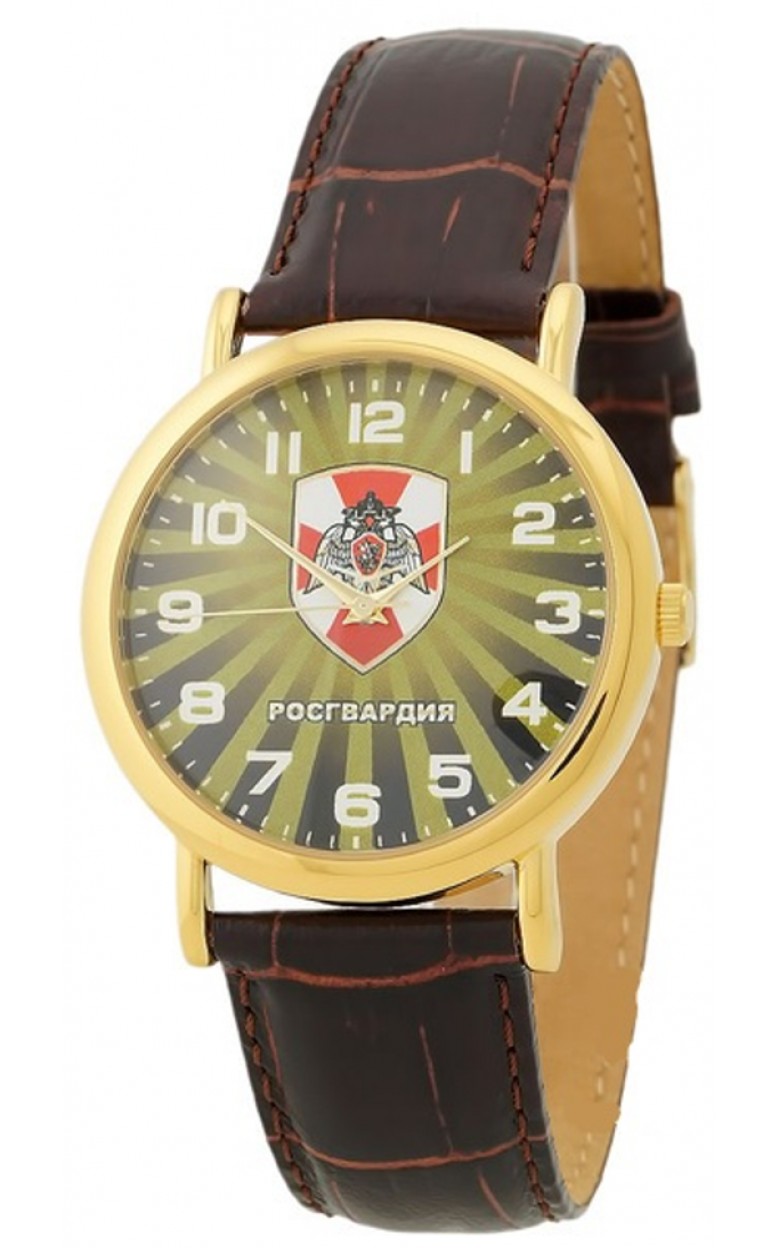 1049779/2035  кварцевые наручные часы Слава "Патриот" логотип Росгвардия  1049779/2035