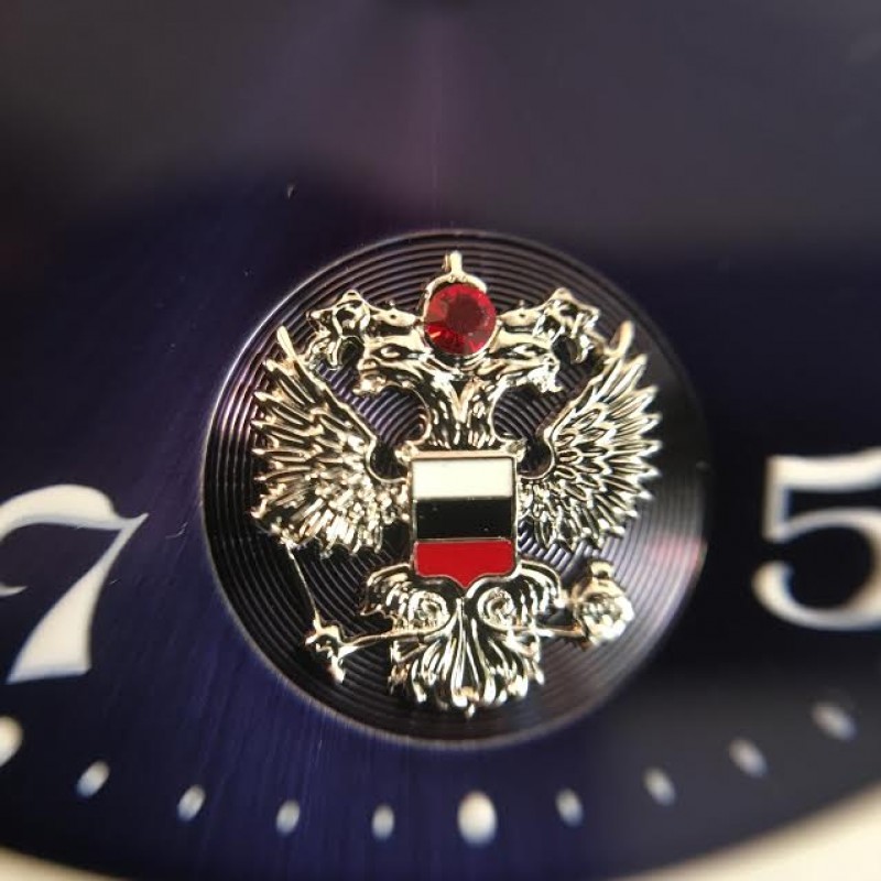 8091687/300-2409.В russian механический wrist watches Slava "Premier" for men logo Герб РФ  8091687/300-2409.В