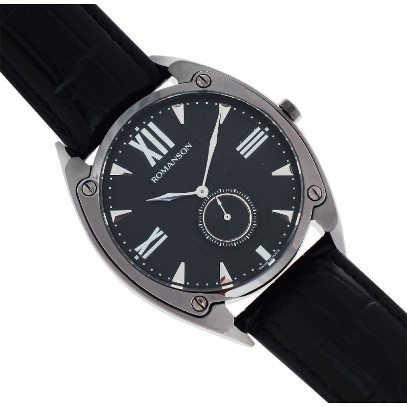 TL 1272J MB(BK)  кварцевые часы Romanson "Gents"  TL 1272J MB(BK)
