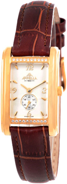 4346-1012  кварцевые наручные часы Appella "Leather Line"  4346-1012