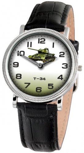 1011553/1L22  кварцевые наручные часы Слава "Патриот" логотип Т-34  1011553/1L22