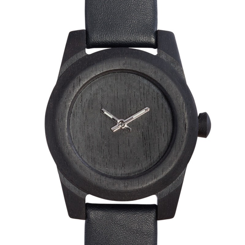 Леди Кристал (Черное  кварцевые наручные часы AA Wooden Watches  Леди Кристал (Черное
