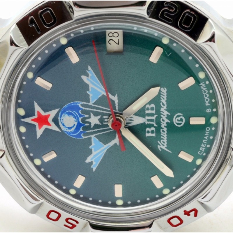 811021/2414  механические часы Восток "Командирские" логотип ВДВ  811021/2414