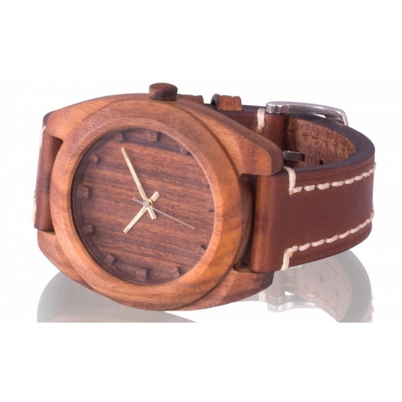 S4 Brown-N-RB  кварцевые наручные часы AA Wooden Watches  S4 Brown-N-RB