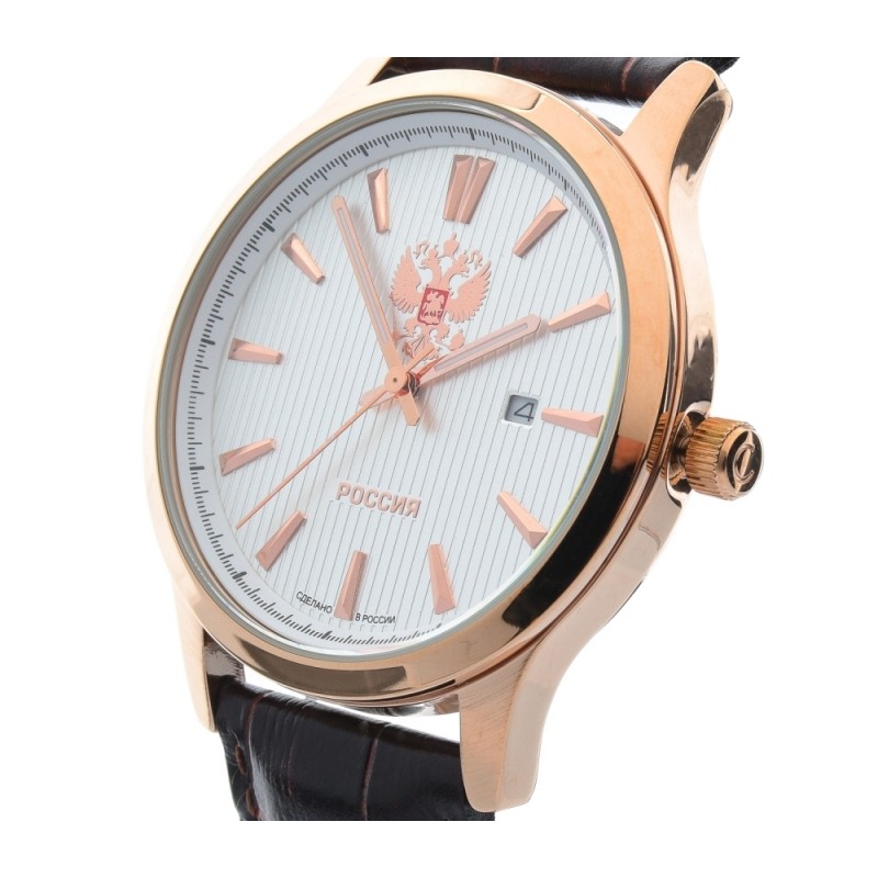 1313577/2115-300  кварцевые наручные часы Слава "Традиция" логотип Герб РФ  1313577/2115-300
