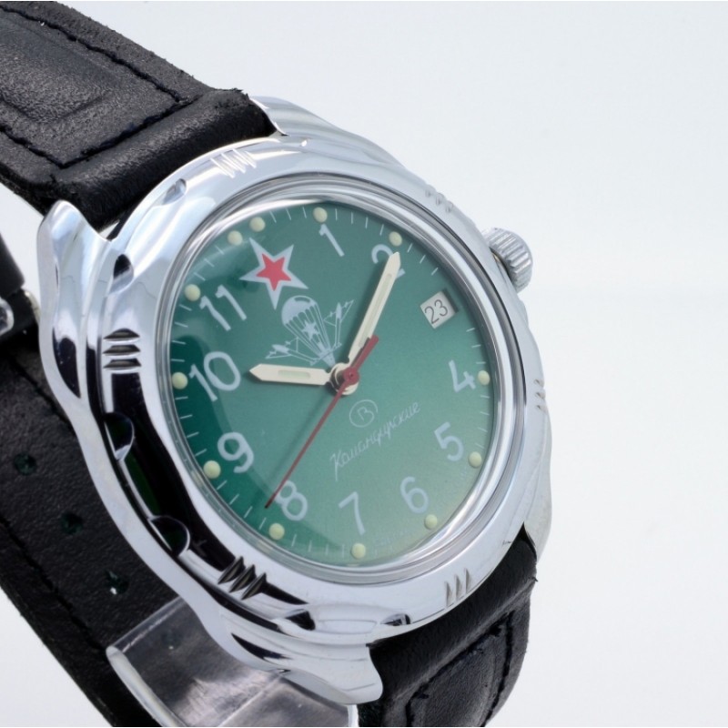 211307  механические наручные часы Восток "Командирские" логотип ВДВ  211307