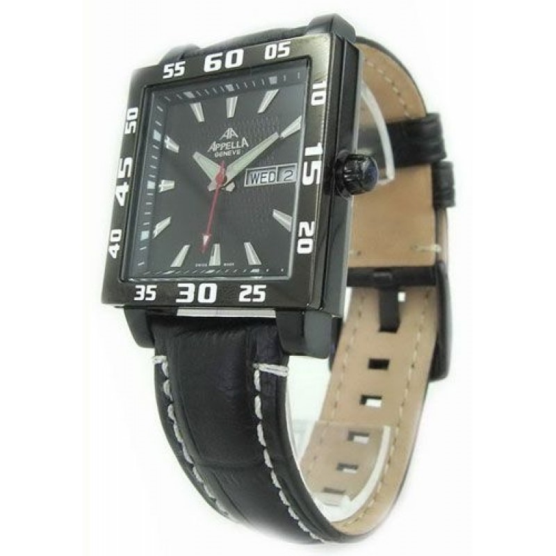 4001-7014  кварцевые наручные часы Appella "Leather Line"  4001-7014