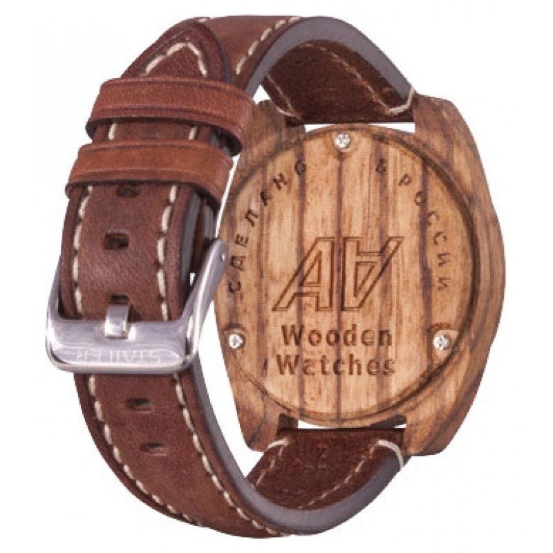 S1 Zebrano  кварцевые наручные часы AA Wooden Watches  S1 Zebrano