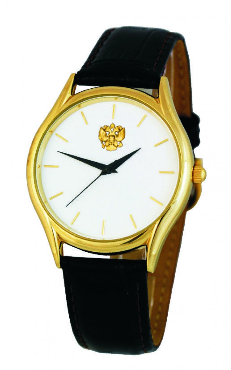 1119535/2035  кварцевые наручные часы Слава "Патриот" логотип Герб РФ  1119535/2035