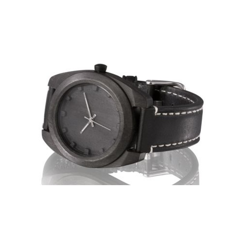 S4 Black  кварцевые наручные часы AA Wooden Watches  S4 Black