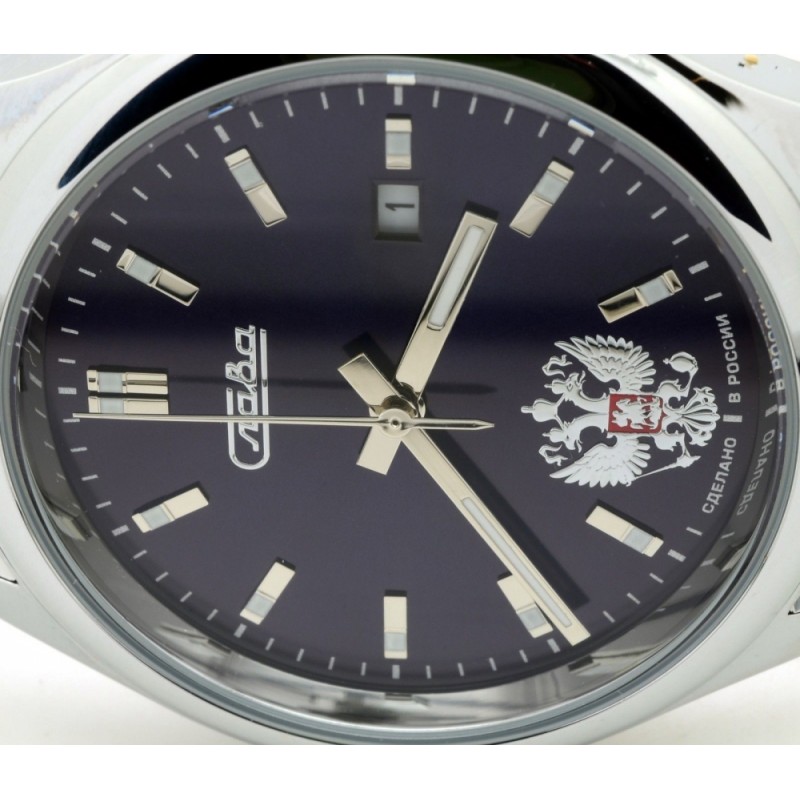 1361611/300-2414  механические наручные часы Слава логотип Герб РФ  1361611/300-2414
