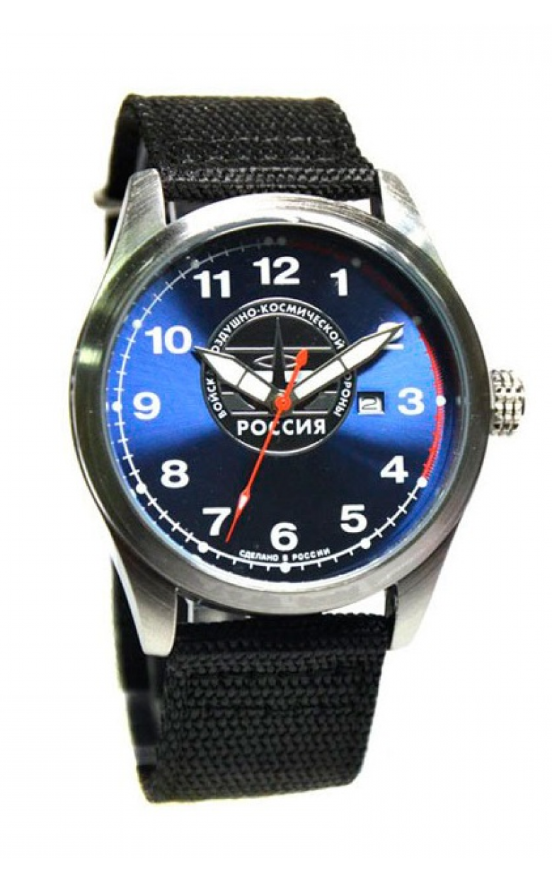 С2861344-2115-09  кварцевые часы Спецназ "Атака" логотип Войска ВКО  С2861344-2115-09