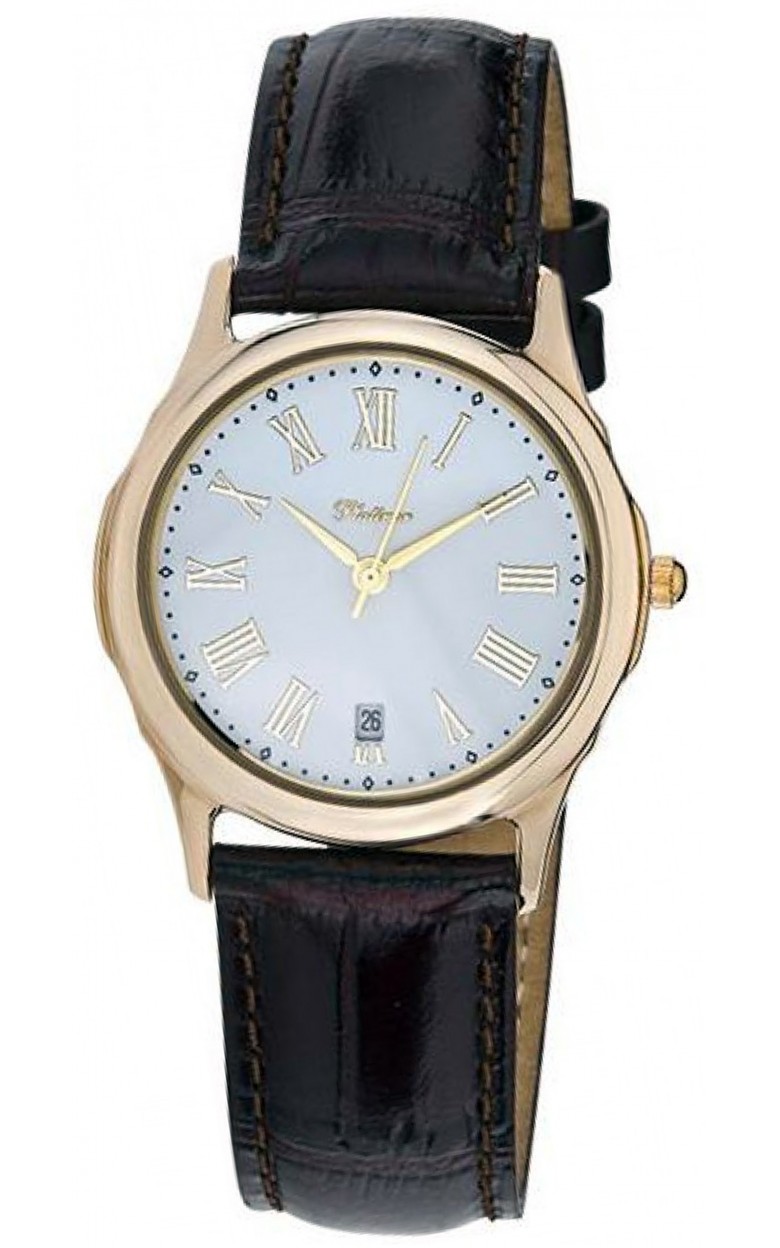 46250.315 russian gold кварцевый wrist watches Platinor "рандеву" for men  46250.315
