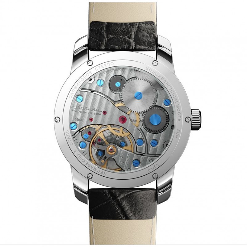 0060101 russian Men's watch механический wrist watches Molnija (Lightning) "Tribute 1984"  0060101