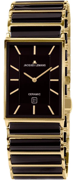 1-1593G  кварцевые наручные часы Jacques Lemans "High Tech Ceramic"  1-1593G