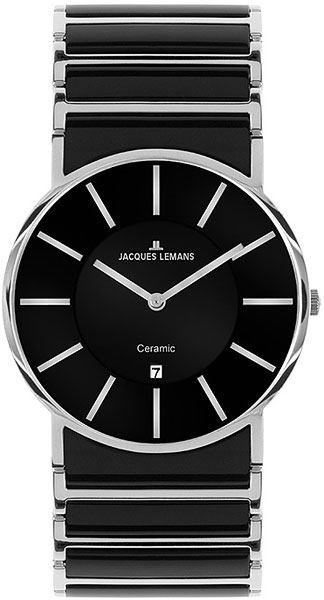 1-1648A  кварцевые наручные часы Jacques Lemans "High Tech Ceramic"  1-1648A