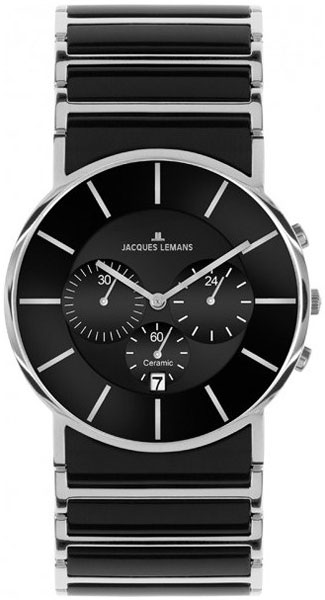 1-1815A  кварцевые наручные часы Jacques Lemans "High Tech Ceramic"  1-1815A