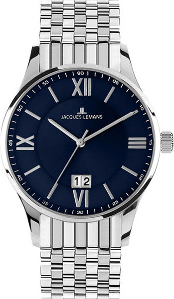 1-1845J  кварцевые наручные часы Jacques Lemans "Classic"  1-1845J