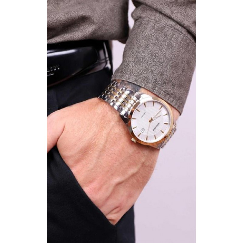 A1288.R117Q swiss кварцевый wrist watches Adriatica "Premier" for men  A1288.R117Q