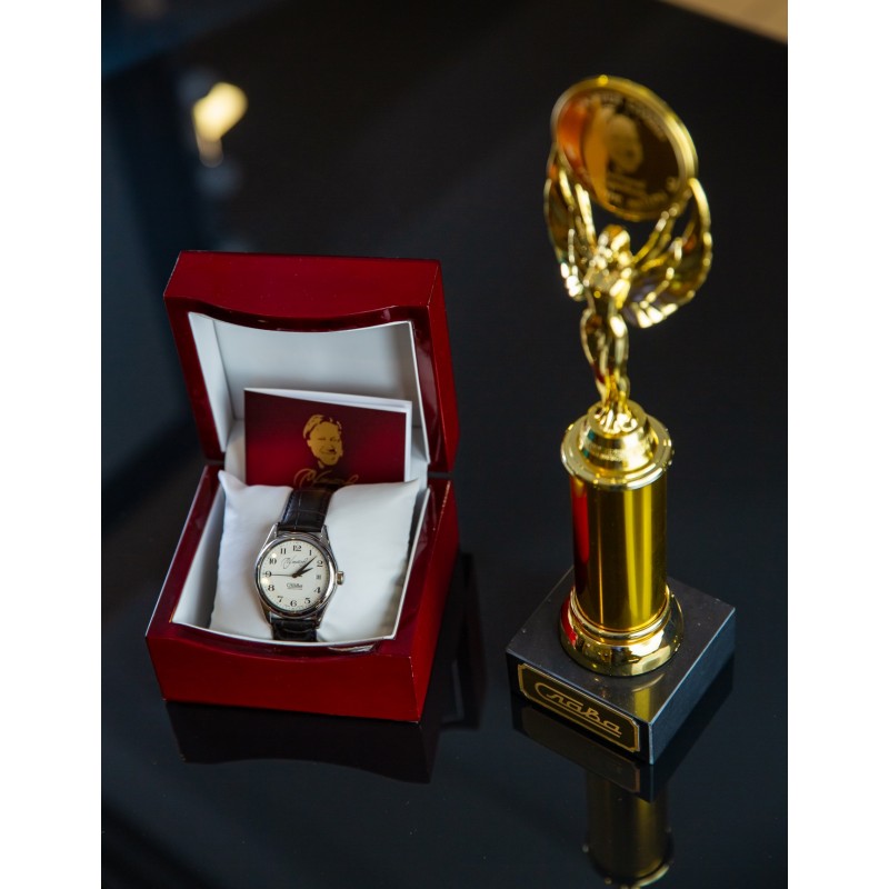 1490179/300-8215 russian universal механический automatic wrist watches Slava "галерея славы" logo автограф Д.Харатьяна  1490179/300-8215