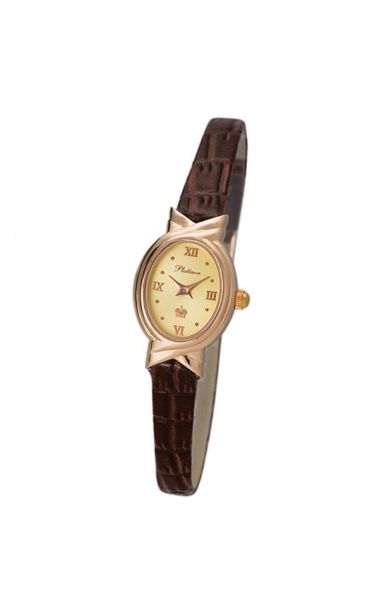 90350.416 russian gold кварцевый wrist watches Platinor "ассоль" for women  90350.416