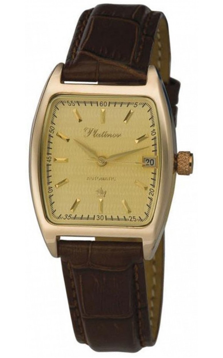 55750.404 russian gold кварцевый wrist watches Platinor "днепр" for men  55750.404